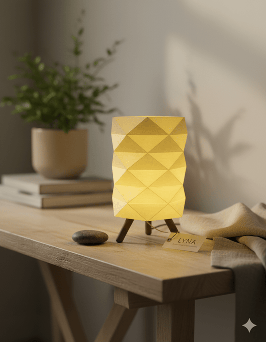 LYNA Hexa Teelichthalter – Geometrische Designlampe mit klaren Linien – stilvolles Design von Lyna
