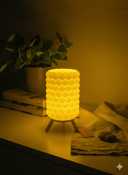 LYNA Wabe Teelichthalter – Designlampe mit organischer Struktur – stilvolles Design von Lyna